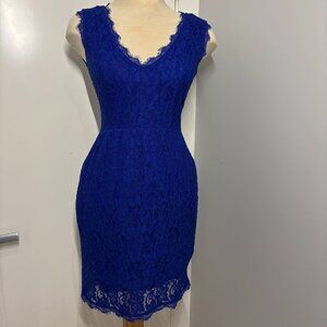 BABATON Blue Lace Dress